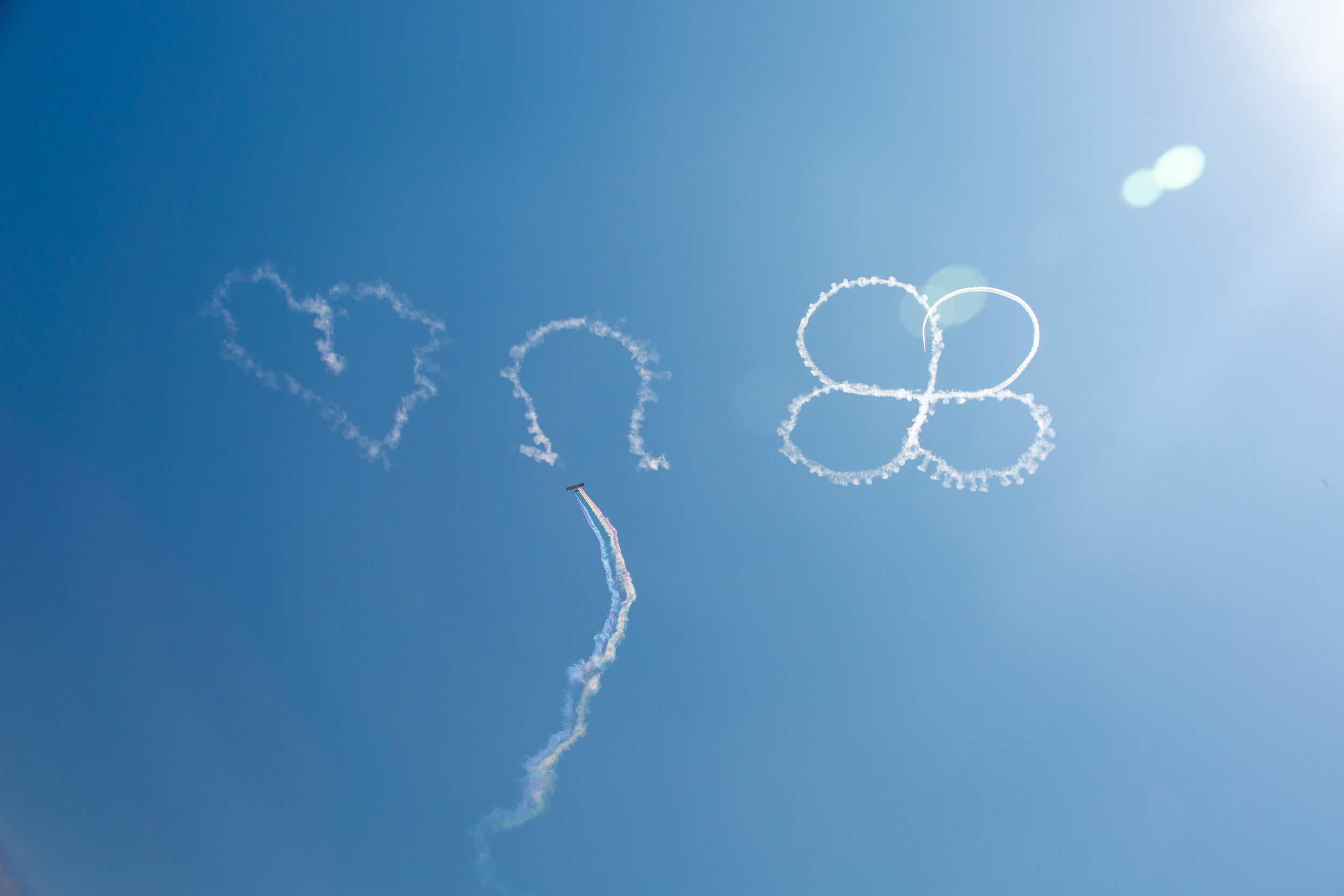 Lucky Charms skywriting