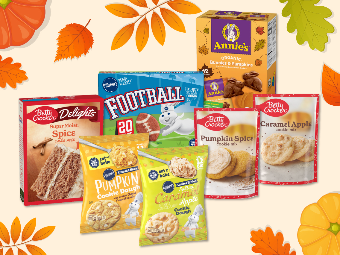 Grouping of products from Annie's, Betty Crocker and Pillsbury