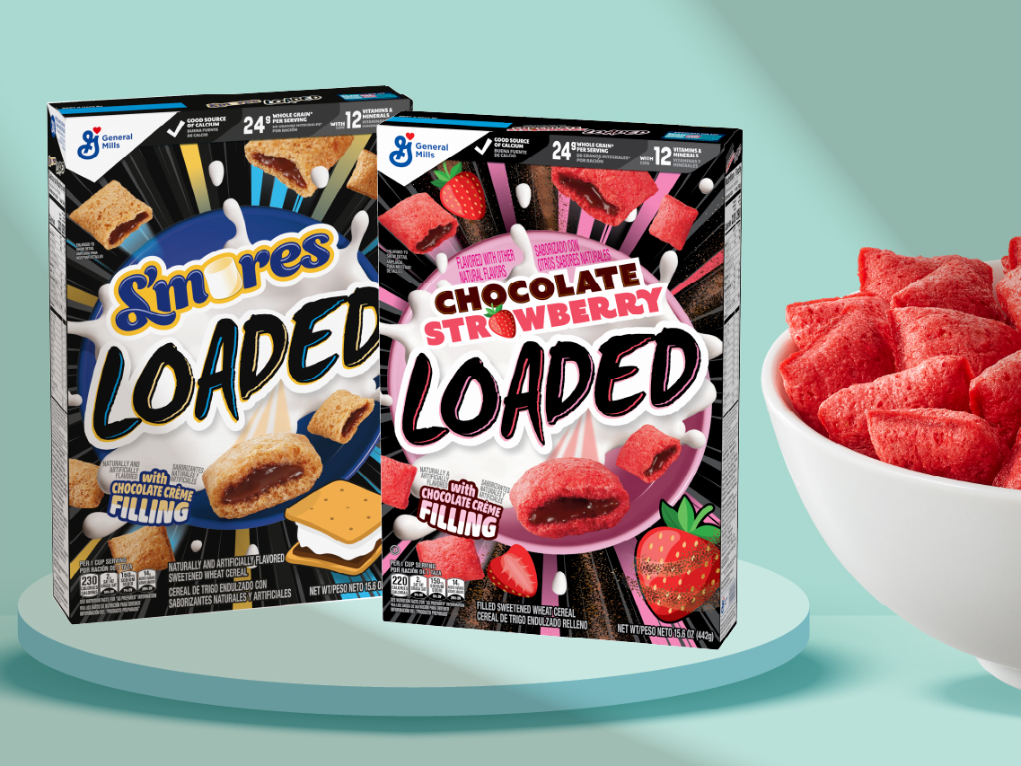 LOADED cereals in S'mores and Chocolate Strawberry flavors